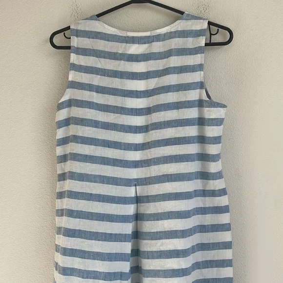 J. Jill Blue and White Striped Maxi Dress - Picture 6 of 8